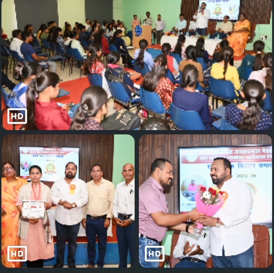 विधायक दीपेश साहू ने बेमेतरा कालेज के छात्र छात्राओं का किया सम्मान,