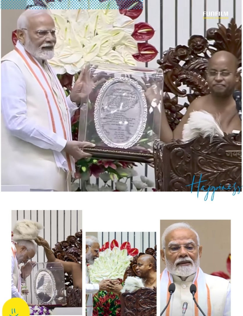 🕉️ प्रधानमंत्री नरेंद्र मोदी को मिली “धर्म चक्रवर्ती” की उपाधि