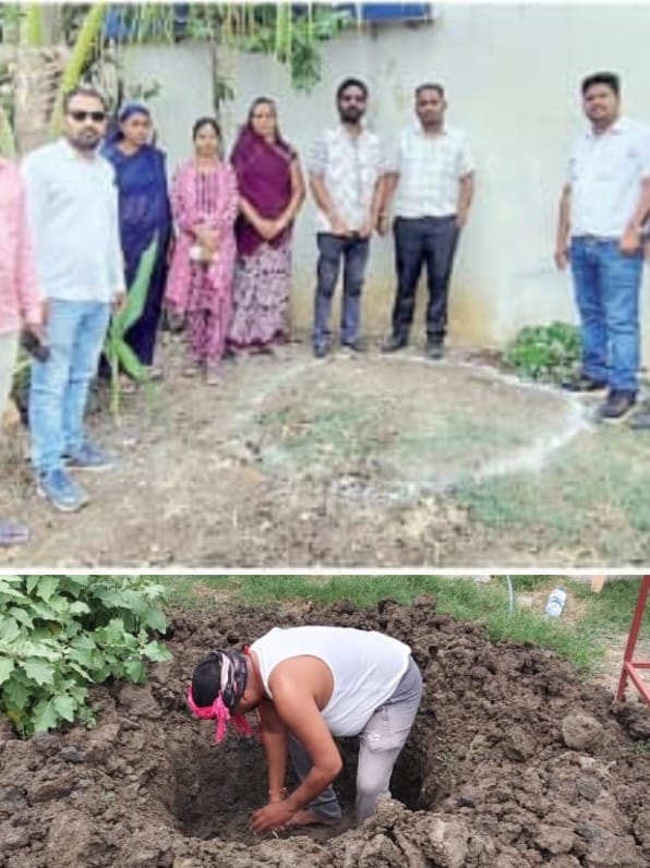 कबीरधाम जिले में जल संरक्षण की अनूठी पहल: जिले में सोखता गड्ढे बनाने पहल की शुरुआत